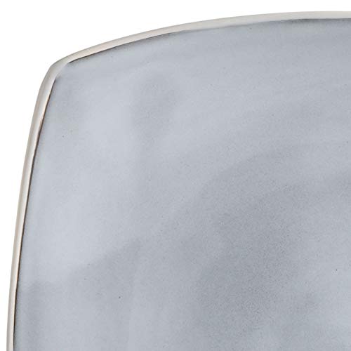 Soho Lounge Square Reactive Glaze Stoneware Dinnerware Set