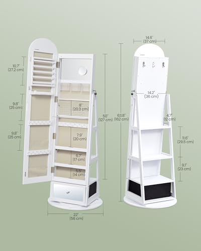 360° Swivel Jewelry Cabinet