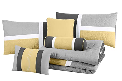 Upland 7 Piece Quilted Patchwork Comforter Set
