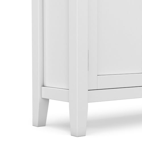 Redmond 32" Wide Solid Wood Storage Cabinet in White
