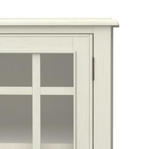 Connaught 46" Wide Solid Wood Low Cabinet in Antique White