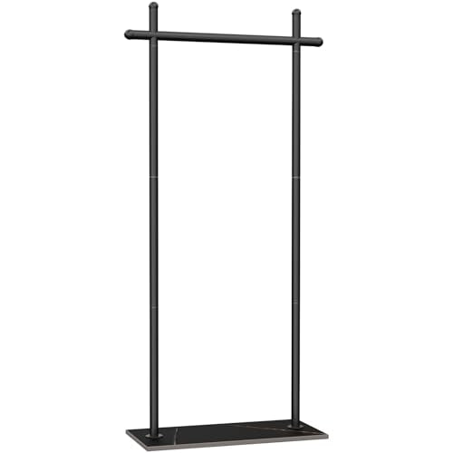 Coat Racks Freestanding with Natural Rock Base