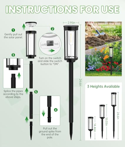 Bright Solar Pathway Lights (12 Count)