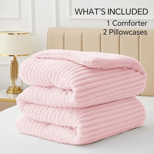 Fleece Queen Comforter Set