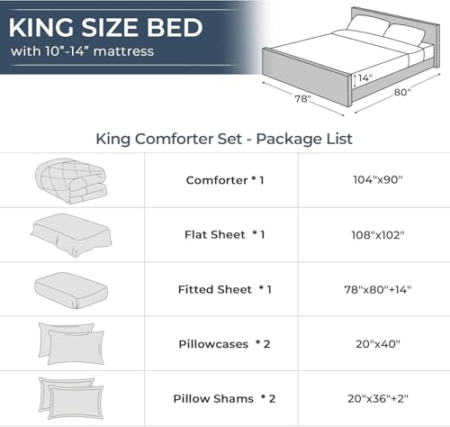 7 Piece King Comforter Set