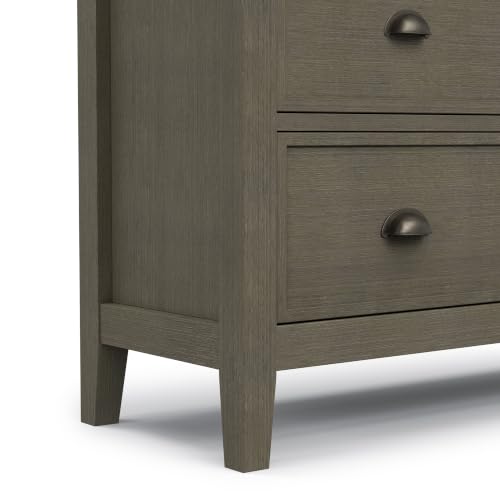 Redmond 39" Wide Solid Wood Cabinet in Farmhouse Grey