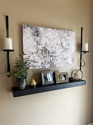 Joel’s Antiques 24 Inch Wooden Floating Shelves for Wall