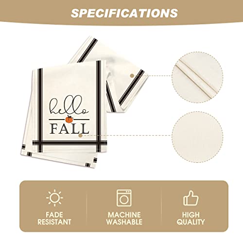 210 GSM Hello Fall Table Runner Home Party Decor 13x120 Inch