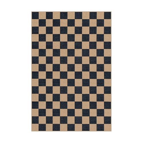 Checkered Easy Jute 6x9 Area Rugs