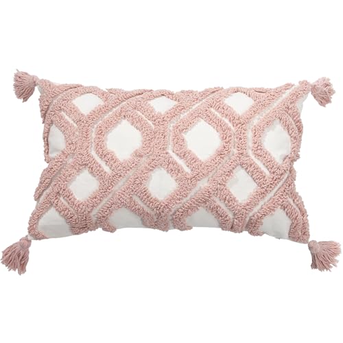 Lumbar Boho Pillow Covers 12x20 Tufted for Couch