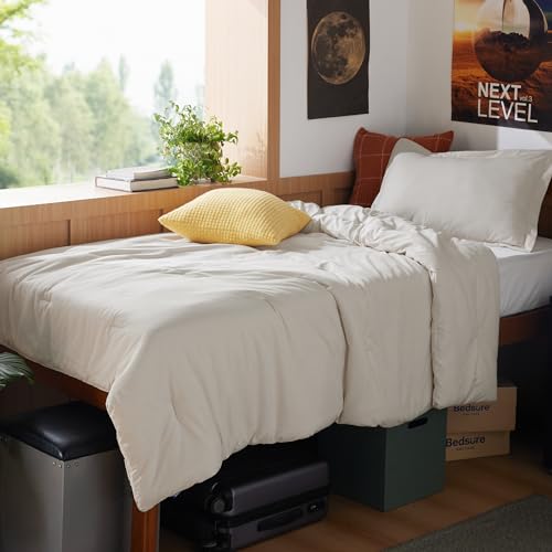 Beige Twin Comforter Set