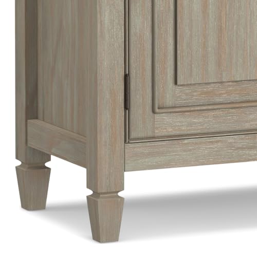 Connaught 40" Wide Solid Wood Cabinet in Distressed Grey