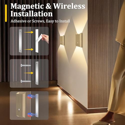 Motion Sensor Wall Sconce (2 Count)