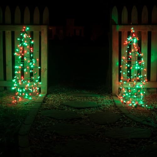 Red and Green Christmas String Lights