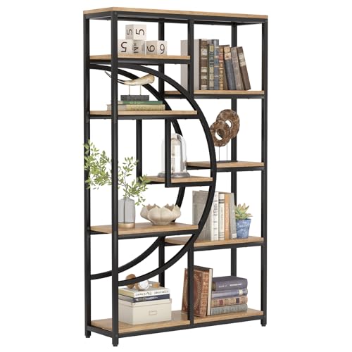 Bookshelf Industrial Etagere Bookcase (2 Count)