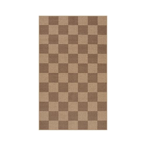 Checkered Easy Jute 3x5 Outdoor Rug