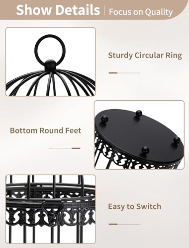 Black Decorative Bird Cage (2 Count)