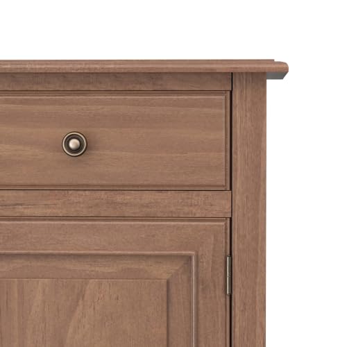 Connaught 40" Solid Wood Cabinet in Medium Saddle Brown