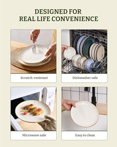 Ocean Round Dinnerware Sets for 4 (6 Count)