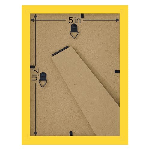 5x7 Picture Frames Set of 9 for Wall or Tabletop Display (9 Count)