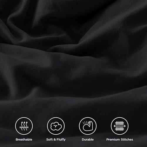 Black Ruffle Comforter Set King