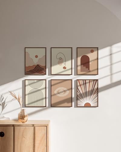 Walnut Wood Certificate Frames 8.5x11 (6 Count)