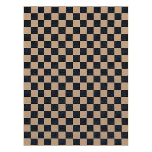 Checkered Easy Jute Living Room Rug