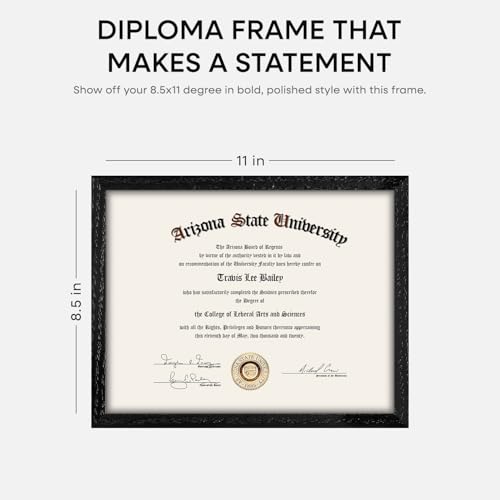 8.5x11 White Oak Diploma Frame (3 Count)