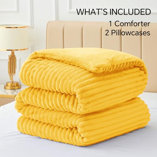 Fleece Queen Comforter Set