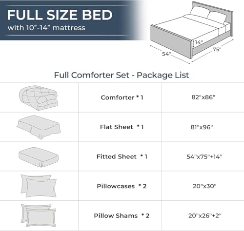 7 Piece Full Comforter Set