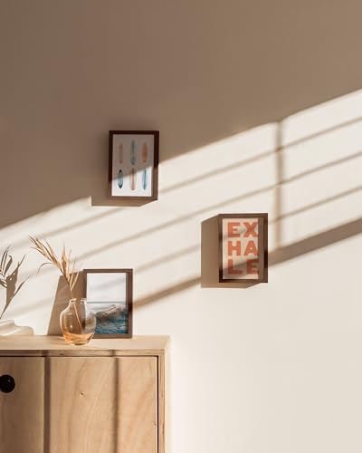 Standalone Walnut Oak Frame Set of 3