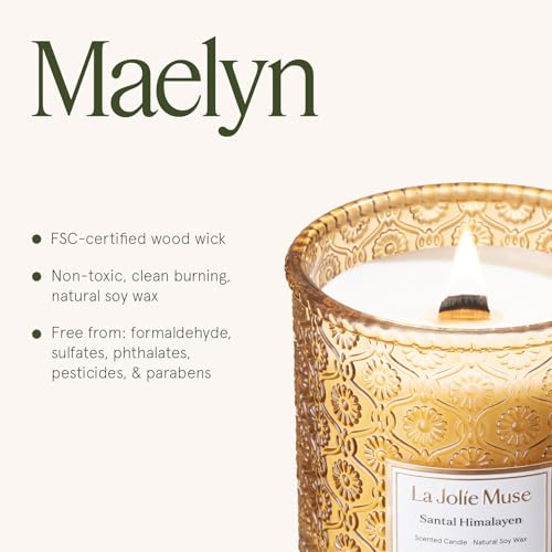 Santal Himalayen Scented Candles for Home (19 Ounce)