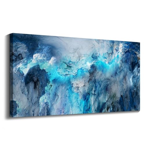 Blue Wall Art Large Canvas Art