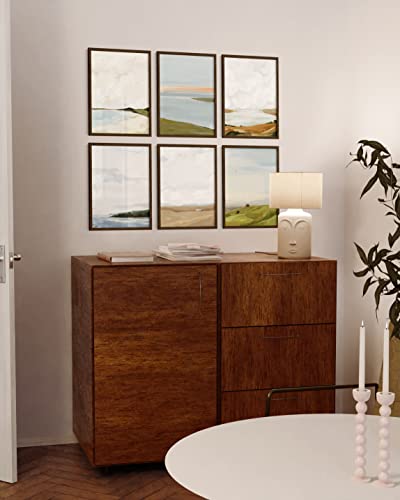 Walnut Wood 12x16 Picture Frames (9 Count)