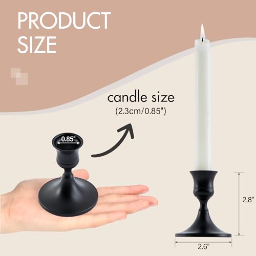 Black Taper Candle Holder (12 Count)