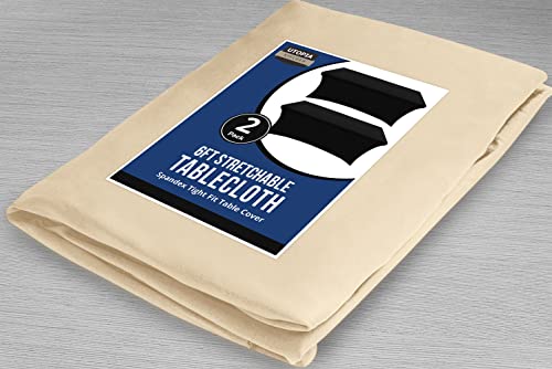 Spandex Table Cloth 2 Pack [6FT (2 Count)