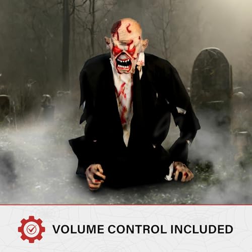 5.2 Ft. Damien Zombie Animatronic by Tekky (35" Animated Damien)