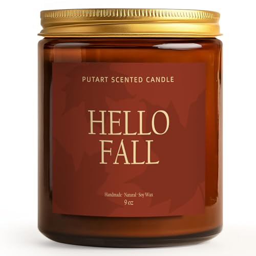 Pumpkin Spice Fall Candle for Home Scented (14 Ounce)