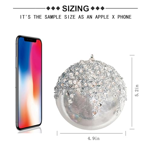 3Pcs Christmas Balls Ornaments (3 Count)