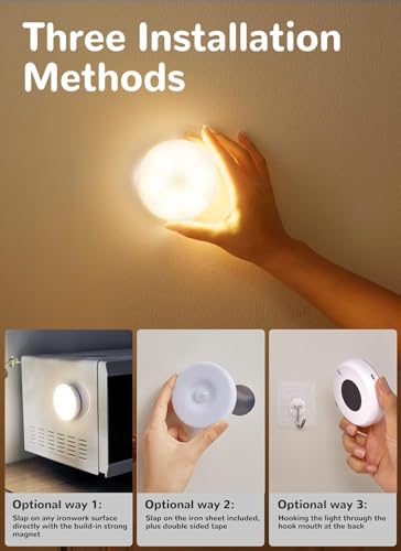 3 Pack Motion Sensor Lights Indoor (3 Count)