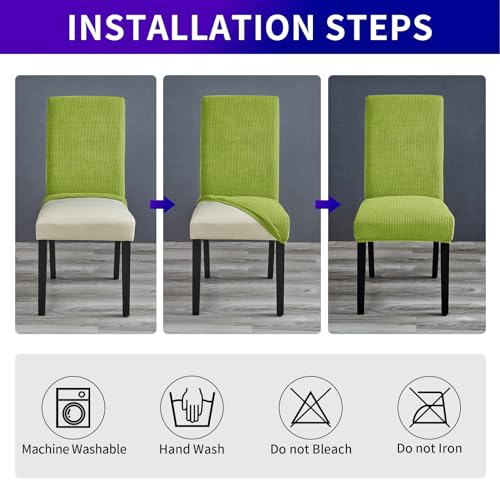 Chair Covers for Dining Room Set of 2