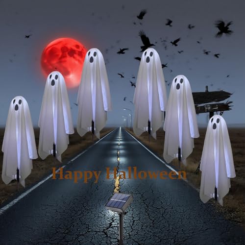 Halloween Solar Ghost Lights Outdoor Decorations (Solar Ghost)
