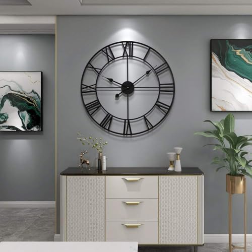 Large Wall Clock Silent Non