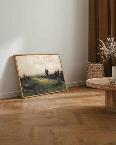Framed Canvas Wall Art Vintage Decor