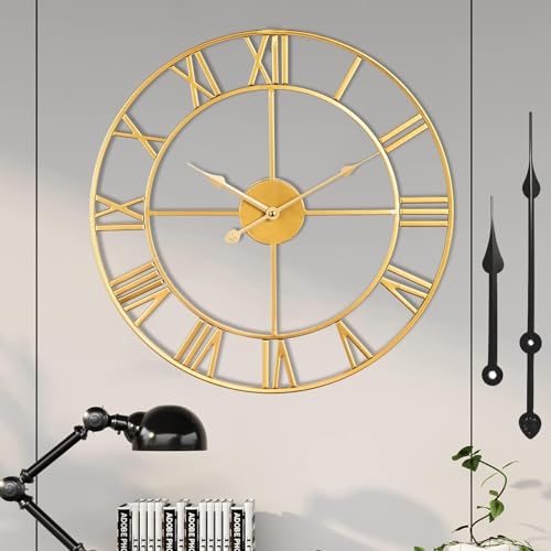 Large Wall Clock Silent Non