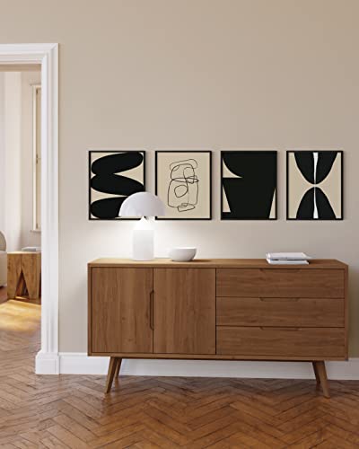 16x20 Black Oak Frame Set of 4 (4 Count)