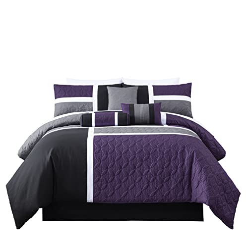 Upland 7 Piece Quilted Patchwork Comforter Set