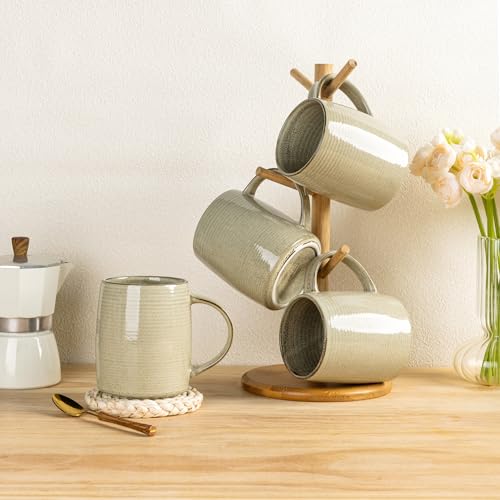 Large Coffee Mugs Set of 4 (4 Count)