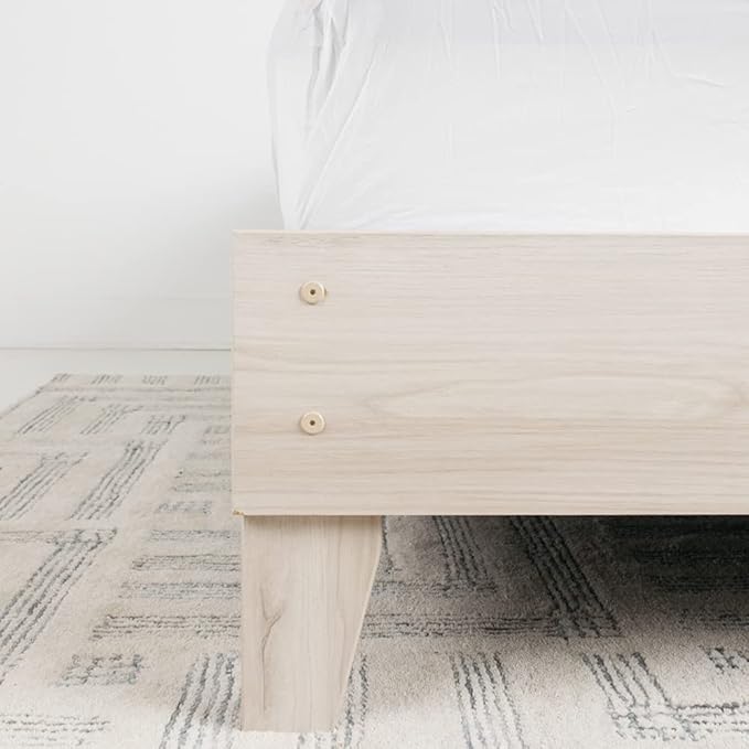 Signature Design by Ashley Socalle Casual Platform Bed, Full, Natural Beige