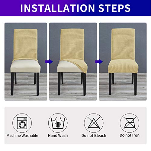 Stretch Chair Covers for Dining Room Set of 6